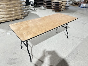 <span class=keywords><strong>Mesa</strong></span> Plegable <span class=keywords><strong>de</strong></span> <span class=keywords><strong>Madera</strong></span> Contrachapada <span class=keywords><strong>de</strong></span> Varias Capas <span class=keywords><strong>para</strong></span> Reuniones en Interiores y Exteriores, <span class=keywords><strong>Mesa</strong></span> <span class=keywords><strong>para</strong></span> Banquetes <span class=keywords><strong>para</strong></span> Varias Personas, 74x18 pies - Product Image 4