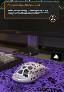 DarmoShark M2PRO personalizado 8K ratón inalámbrico para juegos <span class=keywords><strong>esqueleto</strong></span> 40g ligero ergonómico FPS 8K PAW3950 portátil 600IPS regalo PC - Product Image 5