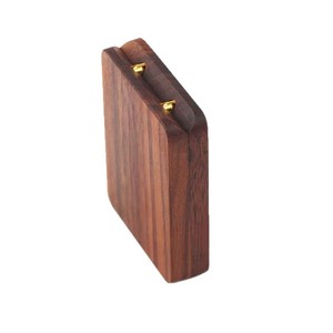 Wooden Jewelry <b>Box</b> Rectangle <b>Vintage</b> Style Ring Storage Gift <b>Box</b> With Rotating Display For Engagement Rings - Product Image 3