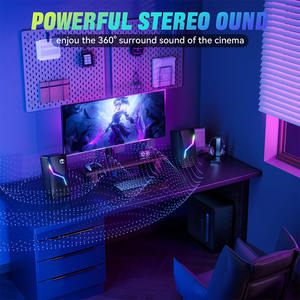Altavoces Electrónicos USB 2.0 para Escritorio, Subwoofer para Computadora Portátil, Altavoces de Audio para Juegos de PC - Product Image 5