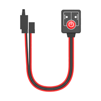 Interrupteur d'alimentation en plastique PS-103 pour voiture RC, approuvé CE/RoHS/FCC, étanche IPX4, courant maximal 14A, personnalisation ODM/OEM
