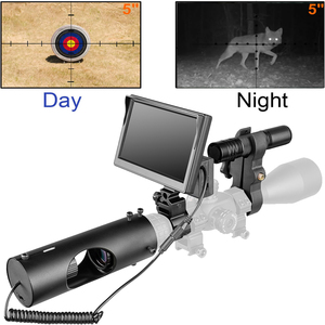 Miras Ópticas de Caza con Visión Nocturna Táctica 850nm LED Infrarrojo IR Dispositivo de Visión Nocturna Impermeable Cámara de Caza - Product Image 6
