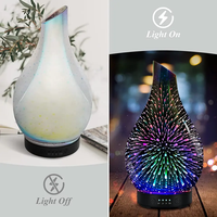 Produits de dropshipping 2026 : Humidificateur d'air en verre 3D avec lumière LED colorée, diffuseur d'huiles essentielles et diffuseur de parfum ultrasonique