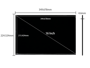Nueva Pantalla LCD Original AUO B160UAN04.7 de 16 Pulgadas WUXGA 1920x1200 AHVA Mate para Portátil, <span class=keywords><strong>EDP</strong></span> de 30 Pines, 60 Hz, <span class=keywords><strong>Luz</strong></span> Azul Baja, para Negocios y Juegos - Product Image 2