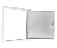 Panneaux muraux de plafond en acier modernes, carrés, étanches, pour usage hôtelier, avec système de verrouillage à came, couleur blanche, revêtement en poudre