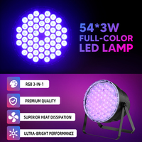 Grande Ourse Vente En Gros DMX512 180W 54*3W RGB 3in1 LED Par Peut Lumières Lumières de Scène pour Concert De Mariage Dj Bar Party Disco