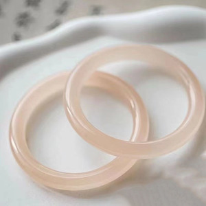 กำไลหยกผงรากบัวอัฟกันสีน้ำแข็ง, หยกเฮเทียนคุณภาพสูง, กำไลสีชมพูสดใสสำหรับผู้หญิง, ขายส่งแบบไลฟ์สด - Product Image 1