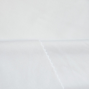Usine personnalisée haute élastique mèche antistatique 340gsm 83% Polyester 17% Spandex lait <span class=keywords><strong>soie</strong></span> <span class=keywords><strong>Jersey</strong></span> tissu pour vêtements <span class=keywords><strong>de</strong></span> Yoga - Product Image 4