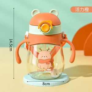 Gobelet anti-chute pour enfants à partir de 6 mois, idée <span class=keywords><strong>cadeau</strong></span> idéale pour apprendre à boire du lait, excursions en plein air, <span class=keywords><strong>1</strong></span> <span class=keywords><strong>an</strong></span>, type paille - Product Image 3