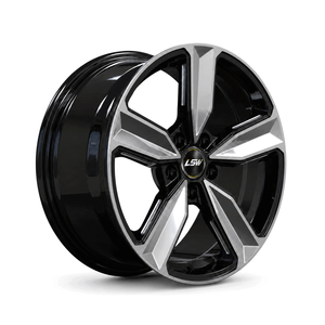 LS8014 LSW Aluminum Polished Multi <b>Spoke</b> <b>Wheel</b> One Piece Cast for Passenger Car Retrofit Upgrade - Product Image 1