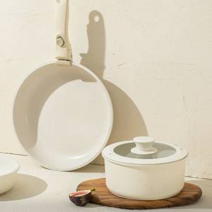 Nouveau design d'ustensiles de cuisine <span class=keywords><strong>matriochka</strong></span> en métal moulé sous pression à poignée détachable avec marmite à soupe Wok poêle à frire ensemble de marmites en pierre médicale - Product Image 3