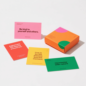 2025 nouvelle usine en gros carte d'affirmations pour enfants ensemble de cartes estime de soi cartes de <span class=keywords><strong>pensée</strong></span> positives avec boîte en papier dur - Product Image 5