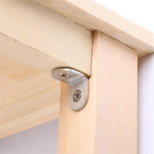 Connecteur d'angle en acier inoxydable épaissi, support fixe en L à 90 degrés pour meubles - Product Image 2