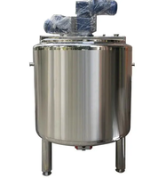 Traitement sanitaire des aliments Chauffage électrique cylindre de mélange Crème de mélange Réservoir mélangeur liquide à double paroi