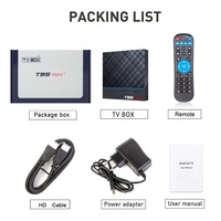 T95 MAX PLUS + Amlogic S905X3 Quad Core Android 9.0 TV BOX 4 8K tv box lecteur multimédia intelligent T95max +