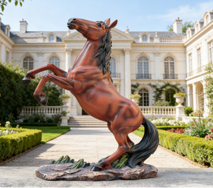 Statue de cheval en résine, figurine de <span class=keywords><strong>Mustang</strong></span> pour la décoration de jardin - Product Image 5