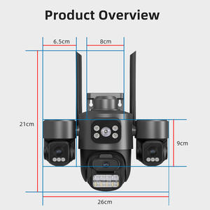 圆顶户外安全摄像头 4K IP 全彩夜视运动检测人工智能人体跟踪双向音频 WIFI PTZ 摄像头 - Product Image 5