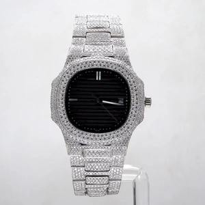 Montre de luxe de qualité export, 40 mm, avec bracelet en acier inoxydable, design élégant, mouvement à quartz analogique, disponible à la vente - Product Image 1