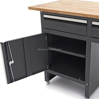 Armoire de garage extra-large, table de travail modulaire pour atelier, armoire à outils multifonctionnelle avec plateau en bois, établi OEM/OBM démontable