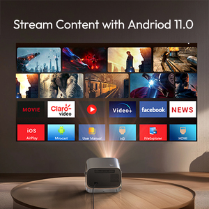 Byintek Giao Hàng Nhanh Xách Tay Máy Chiếu Tương Tác A12 Home Infocus LED Xoay <span class=keywords><strong>Android</strong></span> 13 Mini Chiếu Với <span class=keywords><strong>USB</strong></span> - Product Image 4