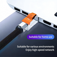 Nouveau connecteur RJ45 Cat8 STP 8P8C, câble Ethernet, tête de prise plaquée or pour connecteurs réseau RJ 45