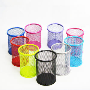 برومو معدن 10x9 سنتيمتر جولة حامل قلم حاوية القلم حامل القلم الرصاص ل مكتب القرطاسية - Product Image 3