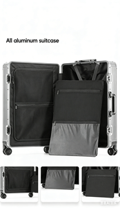 Maleta Rígida de Aluminio de 20, 24 y 28 Pulgadas con Ruedas Giratorias, Candado TSA, Ligera y Duradera, Equipaje de Mano Unisex para Viajes - Product Image 6