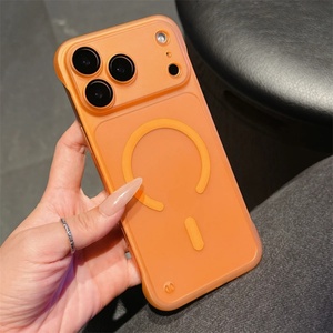 เคสโทรศัพท์แบบแม่เหล็กบางเฉียบไร้สายสำหรับ iPhone 16 ProMax 15 14 Plus 13 Pro 12 16 Plus พร้อมฟิล์มป้องกันกล้อง - Product Image 2