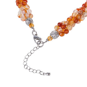 Collar de Piedras Preciosas con Cadena de Ágata Trenzada de 18 Pulgadas - Accesorio de Moda - Product Image 6