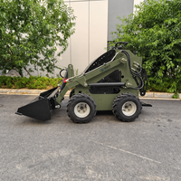 Mini-chargeuse compacte S360 de 880 kg, chargeuse utilitaire compacte de 200 kg, auto-nivelante, multifonctionnelle pour l'aménagement paysager