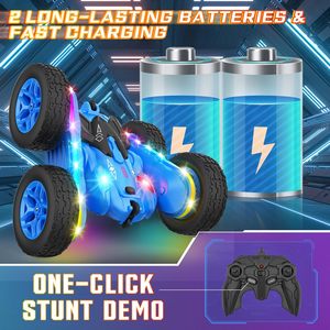 <span class=keywords><strong>Voiture</strong></span> télécommandée 4x4 de cascade 2.4G avec rotation à <span class=keywords><strong>360</strong></span> degrés, double face et feux LED - Product Image 3