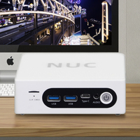 Intel Mini PC NUC Ultra9 16GB DDR5 RAM 512GB SSD Windows 11 Pro sans ventilateur 4K HD ordinateur de bureau/jeu nouveau processeur Quad Core