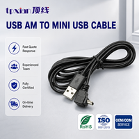 Câble USB Mini à angle droit, USB 2.0 A mâle vers Mini-B 90 degrés, câble de charge et de données pour caméra DVR de voiture, tablette