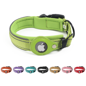 Vendita calda all'ingrosso Anti-perso riflettente morbido collare per cani Multi colore in Nylon collare per cani con supporto per Air <span class=keywords><strong>tag</strong></span> - Product Image 2