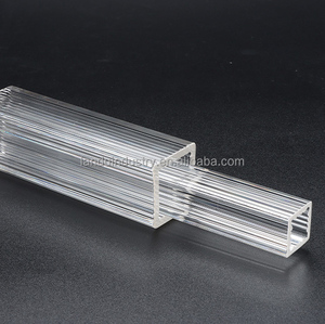 LANDU Custom made şeffaf akrilik kare borular PMMA dikdörtgen çizgi tüp akrilik tüp - Product Image 5