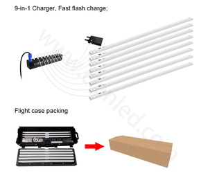 Tube à piles LED sans fil Dmx Artnet Pixel Rgbw Stage Dj bar Lumières événement avec <span class=keywords><strong>valise</strong></span> - Product Image 3
