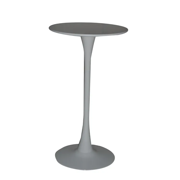 Factory Outlet Mdf Top Outdoor High Bar Furniture Round Bar Table For Home With Metal Base