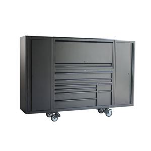 Postazione di Lavoro di Lusso per Autofficina da 72 Pollici Banco da Lavoro Resistente Antimuffa con Armadietto Portautensili in Acciaio Inox SS430 e Spazio di Archiviazione - Product Image 1