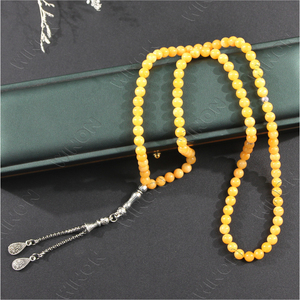 Colliers de chapelet <span class=keywords><strong>islamique</strong></span> 99 Arabie Saoudite Cadeaux Perles de prière Vente en gros Perles de <span class=keywords><strong>chant</strong></span> musulman Fait à la main Plaqué argent - Product Image 6