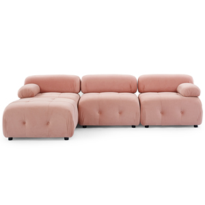 Ensemble de canapés modulaires compressibles combinables, canapé simple convertible pour salon, appartement, mobilier polyvalent pour la maison - pour hôtels - Product Image 1