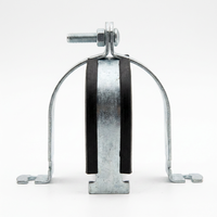 Collier de serrage en acier au carbone galvanisé pour conduit en forme de P, rétractable à froid, avec revêtement en caoutchouc EPDM, système de mesure métrique