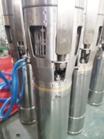 Pompe à eau submersible solaire à courant continu pour puits profond, 6 pouces, 110 V, haute pression, avec roue à aubes en acier inoxydable, prix