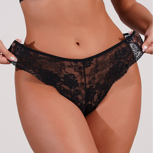 Mutandine Sexy in Pizzo per Donne, Biancheria Intima Trasparente Nera, <span class=keywords><strong>Perizoma</strong></span> per Ragazze - Product Image 2