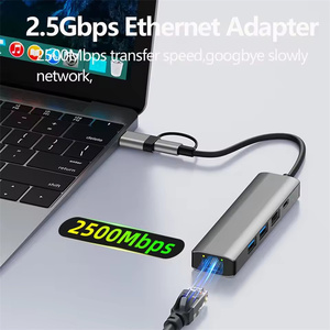 USB-A/USB-C 2.5G/1000Mbps <span class=keywords><strong>Ethernet</strong></span> Adapter USB C đến 2.5g <span class=keywords><strong>Gigabit</strong></span> <span class=keywords><strong>Ethernet</strong></span> 10Gbps Gen 2 USB 3.2 <span class=keywords><strong>Hub</strong></span> Splitter cho Macbook Pad - Product Image 3