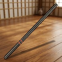 Bastón de Madera Recto para Artes Marciales, 1.5M 28mm, Duradero, Transpirable, Equipo de Entrenamiento de Karate, Judo, Kung Fu, Unisex