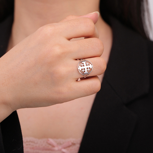 Myshape Bague Croix de Jérusalem Croisé Chevalier Templier Bague Cadeau Chrétien Bijoux Religieux en Acier Inoxydable - Product Image 6