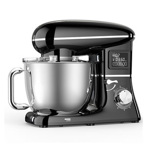 1500W điện xử lý thực phẩm nhà Bột nhào máy nhựa thép không gỉ bát 6 tốc độ dẫn Màn hình bột đứng trộn - Product Image 2