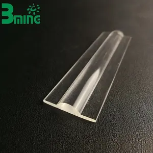 Lentille LED linéaire PMMA personnalisée optique Bming pour couvercle de lumière acrylique