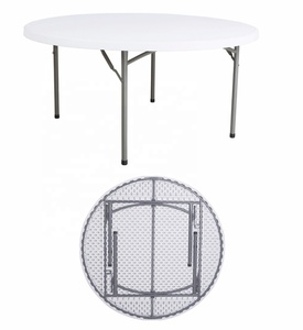 Mesas y Sillas de Fiesta de Alta Calidad de 160 cm en Venta, Mesa y Silla Plegables de Plástico, Juego de Mesa de Comedor Moderno - Product Image 2