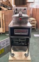 Freidora de Pollo a Presión Eléctrica Programable Comercial de 25L, 3N~380V, Tipo KFC, con Filtro de Aceite
